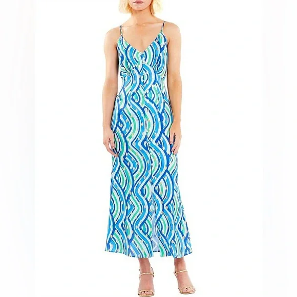 NWOT‎ NEVER FULLY DRESSED Strappy Lindos Dress Buttoned up Size 2